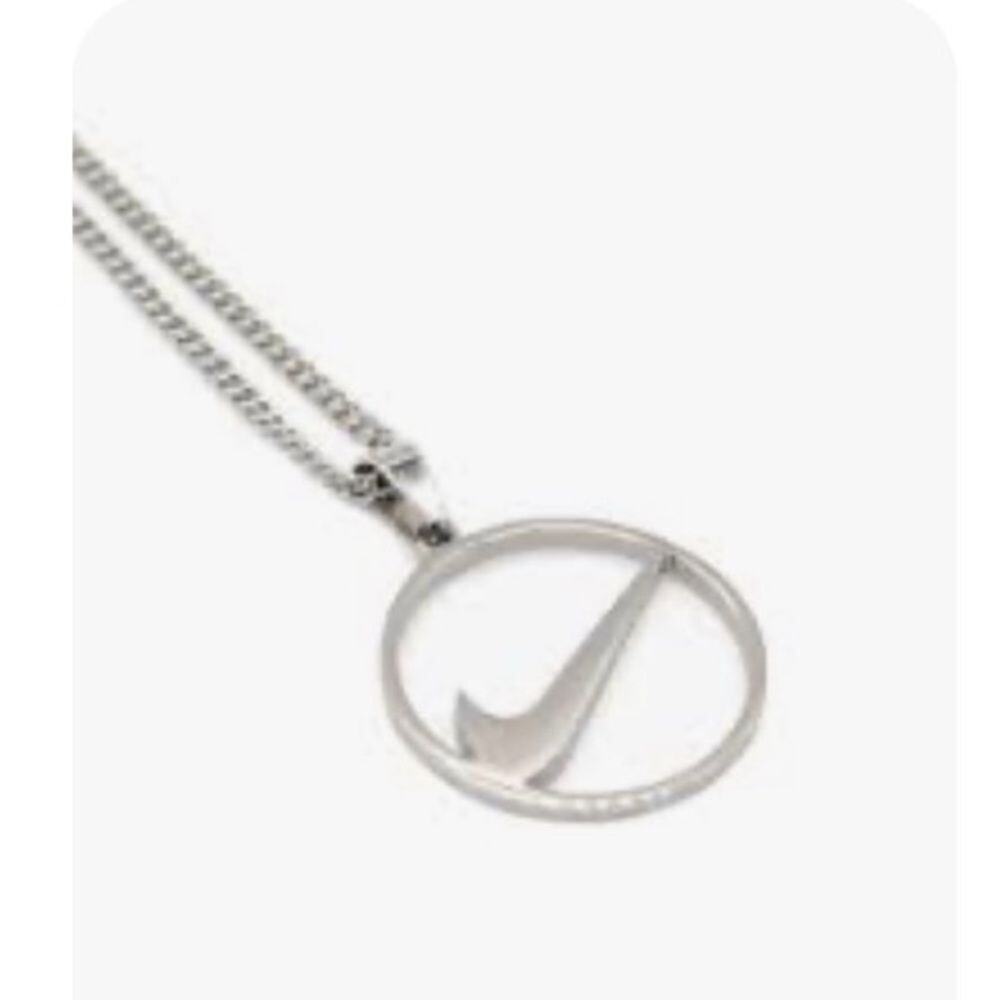 Silver Swoosh Necklace